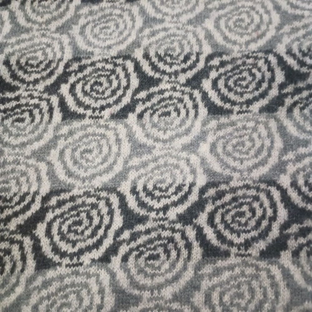 Pendleton Women's 100% Virgin Wool  Vest Preppy Grey/Black Floral Crew - Picture 3 of 8